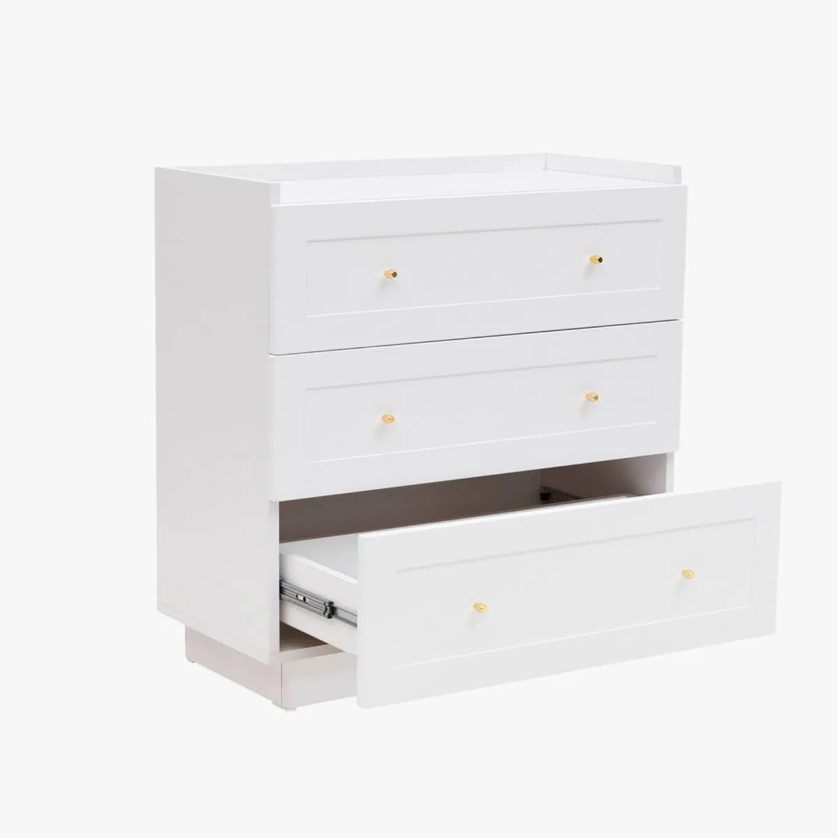 Kommode mit 3 Schubladen | Weiß – Bild 6
