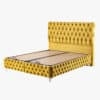 Gelb Boxspringbett mit Kopfteil in 9 Größen