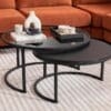 Couchtisch-Set | 2 Tlg | Schwarz