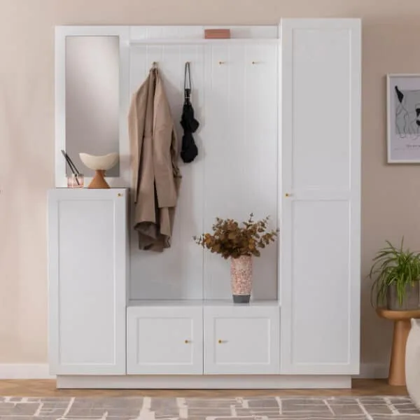 Maxi Garderobenschrank | Weiß