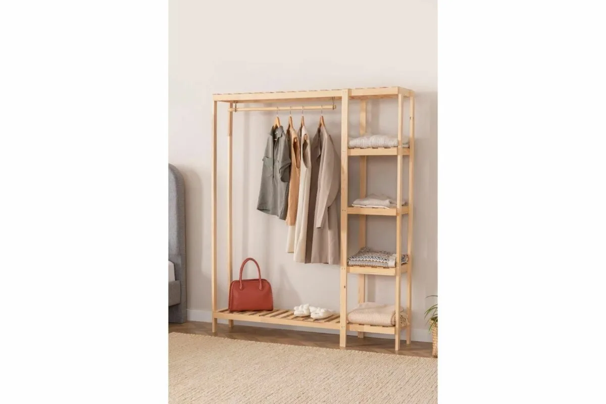 Kleiderschrank aus Holz mit 1 Fach | 130 cm – Bild 4