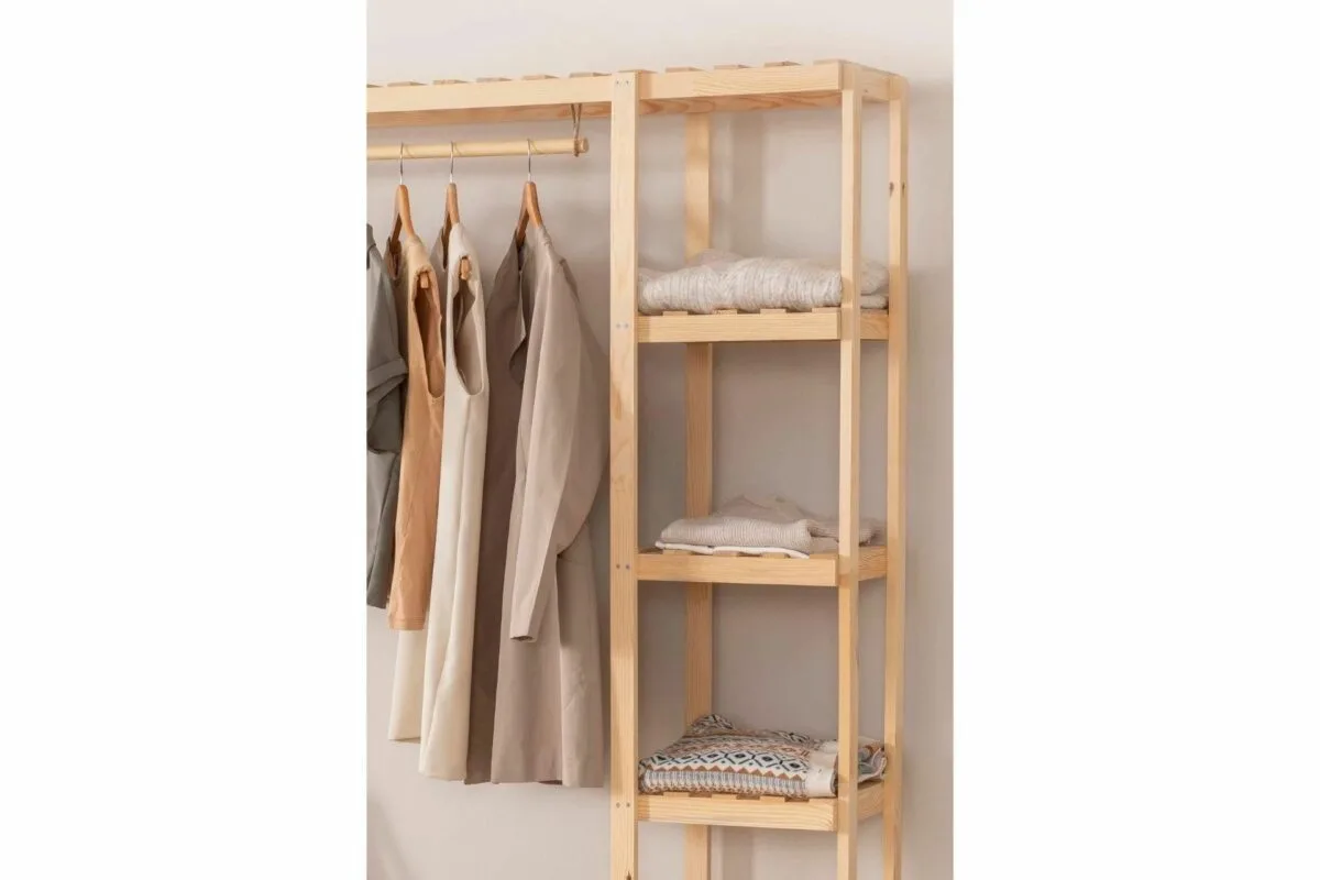 Kleiderschrank aus Holz mit 1 Fach | 130 cm – Bild 5