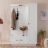 Midi Garderobenschrank | Weiß