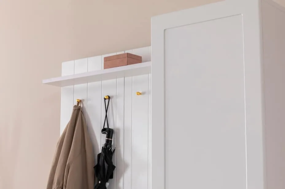 Midi-Garderobe mit Kissen | Weiß – Bild 5