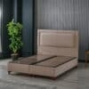 Modernes Boxspringbett mit Kopfteil in 9 Größen