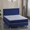 Blau Boxspringbett-Set in 9 Größen