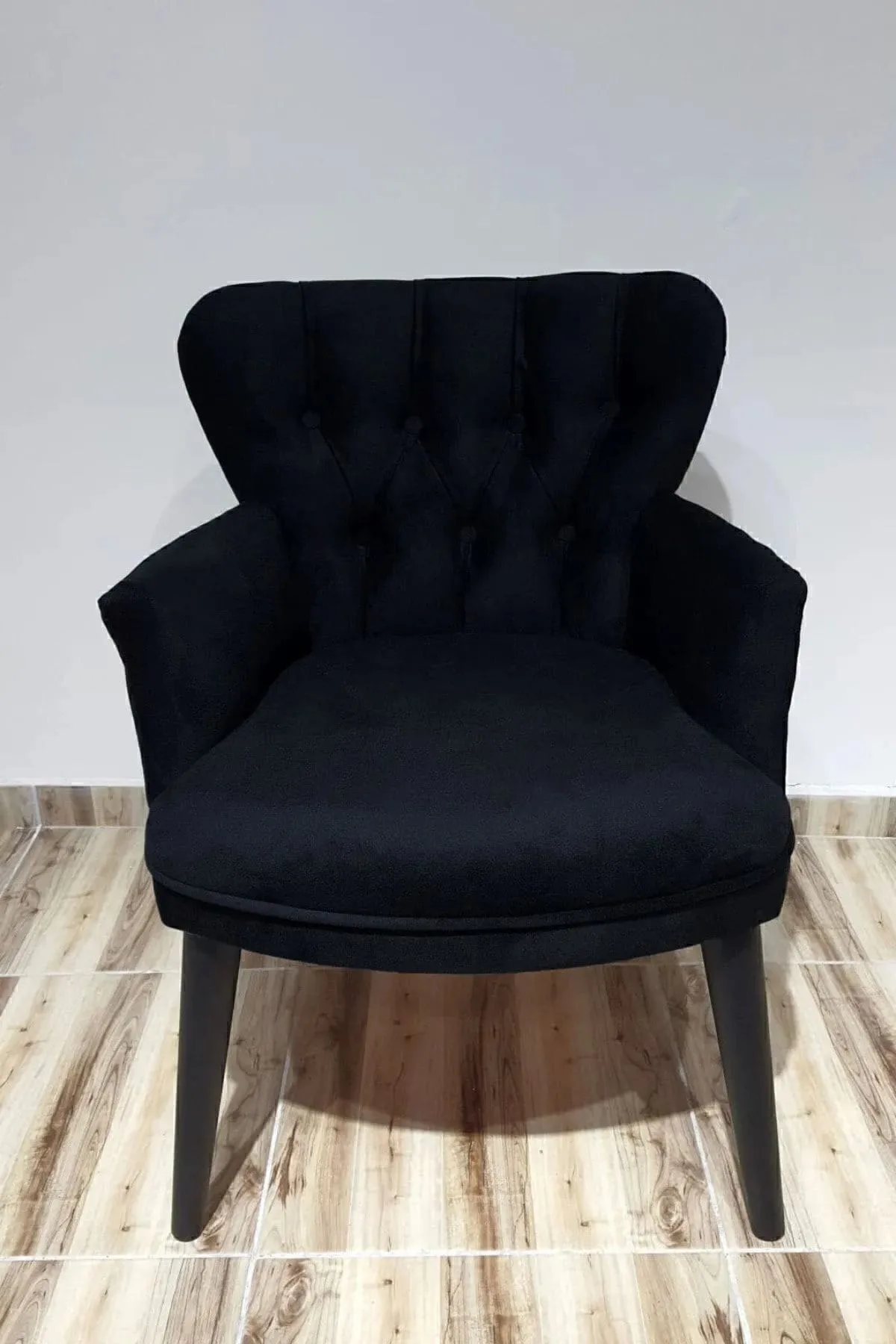Sessel mit Schwarzem Holzgestell – Bild 2