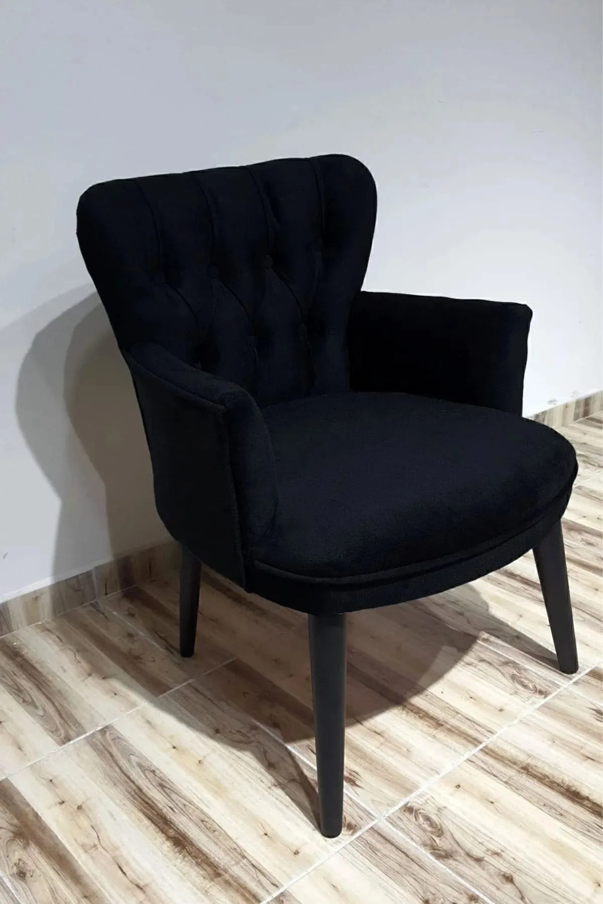 Sessel mit Schwarzem Holzgestell – Bild 3
