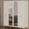 Kleiderschrank mit 4 Türen und Spiegel