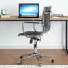Schreibtisch mit Metallrahmen in 2 Farben | 160 cm