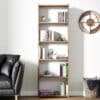 5-Regal Bücherwand in 2 Farben
