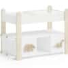 Spielzeugschrank mit Tiergriffen