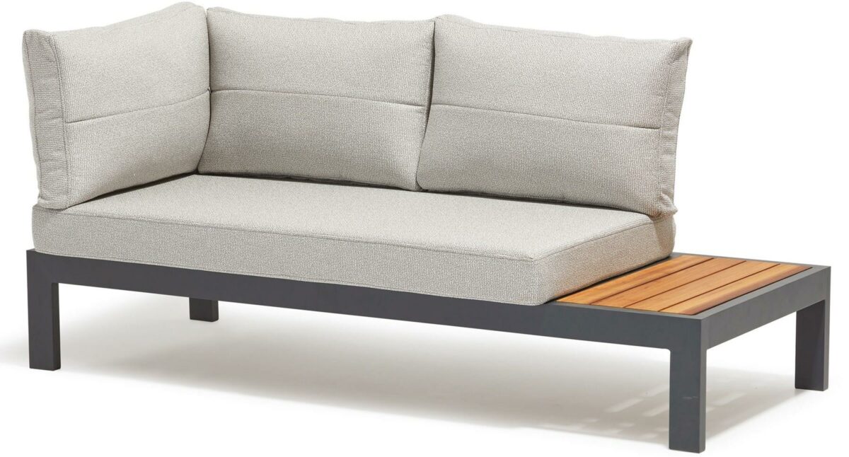 Eck-Lounge Set mit Teakholz & Wetterfesten Kissen – Bild 4