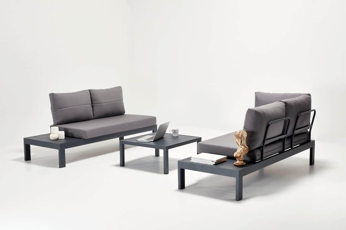 Gartenecksofa mit Beistelltisch – Bild 5