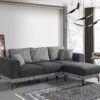 Modernes Ecksofa Anthrazit – Komfortabel gepolstert, inkl. Kissen