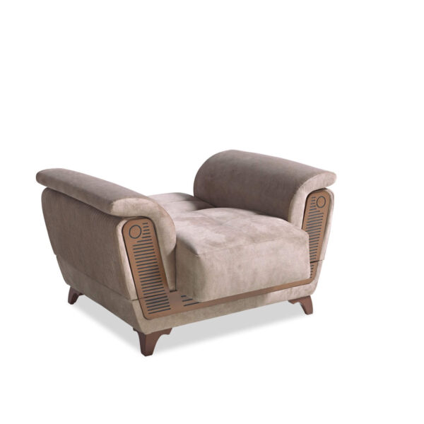 Bequemer Sessel mit Zierkissen