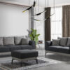 Sofa Set: 3-Sitzer, 2-Sitzer, 1-Sitzer, Pouf für Ihr Heim
