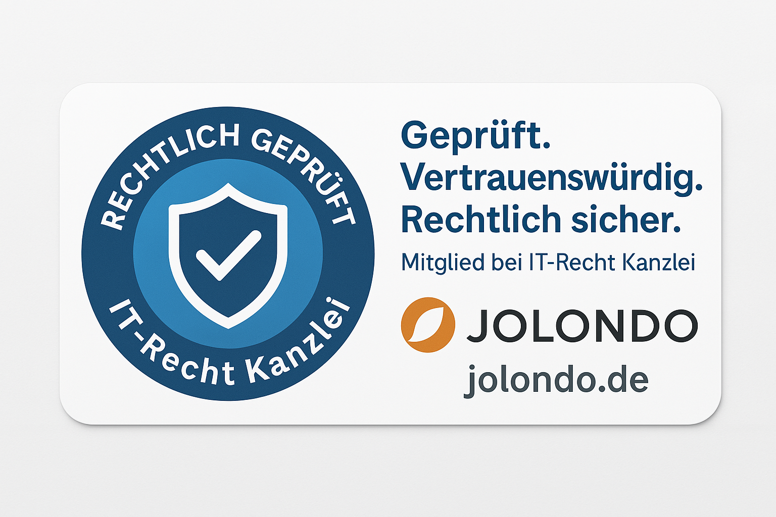 Geprueft Logo Rechtskanzlei