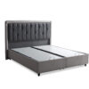 Komfortbett mit Stauraum und stilvollem Kopfteil