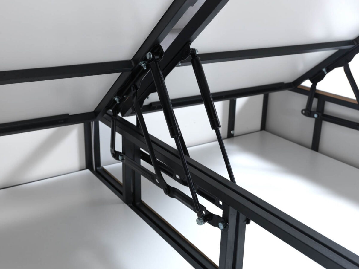 Komfort Stauraumbett mit Kopfteil – Bild 3