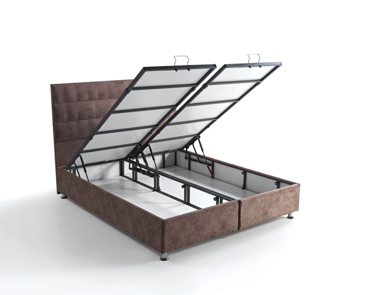 Funktionales Boxspringbett mit Stauraum – Inklusive Kopfteil – Bild 2