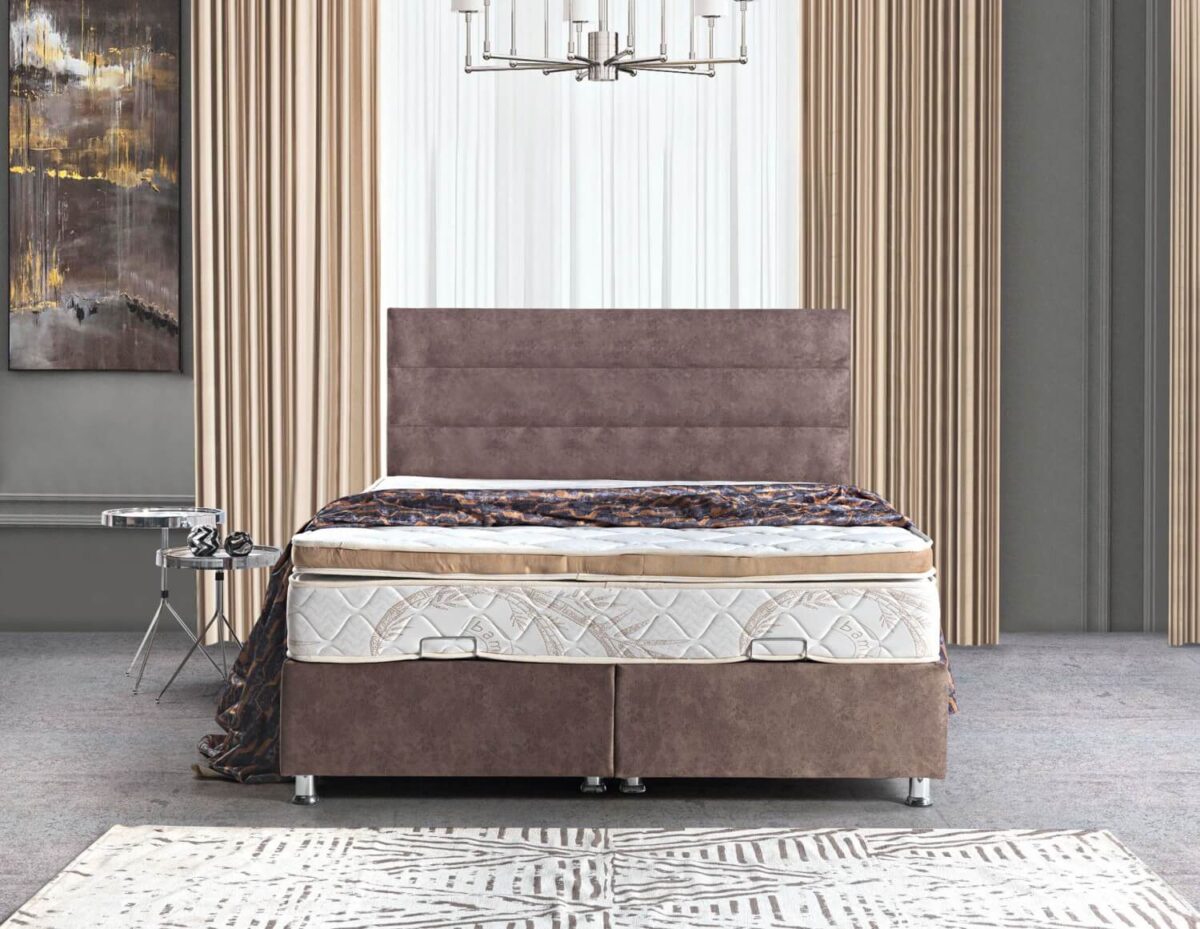 Funktionales Boxspringbett mit Stauraum – Inklusive Kopfteil – Bild 4