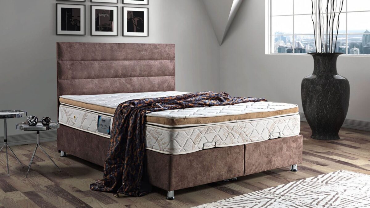 Funktionales Boxspringbett mit Stauraum – Inklusive Kopfteil – Bild 5