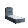 Elegantes Boxspringbett mit Stauraum und Kopfteil - 90x190 cm