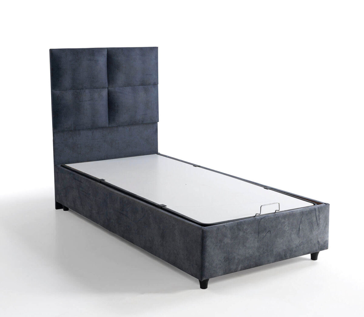 Modern Boxspringbett mit Stauraum und Kopfteil – 90x190 cm