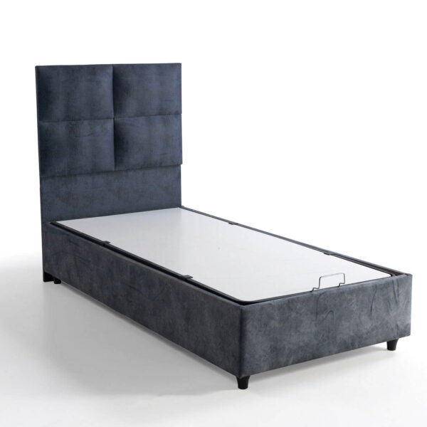 Modern Boxspringbett mit Stauraum und Kopfteil – 90x190 cm