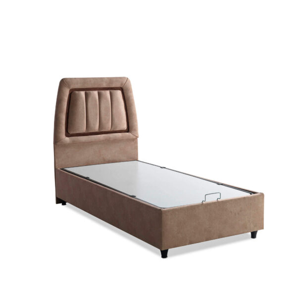 Komfort Stauraumbett mit Kopfteil – 90x190 cm