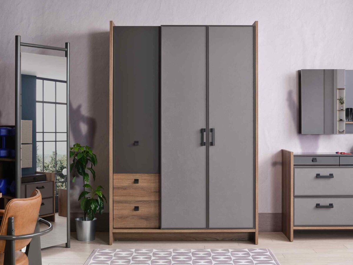 Kupa ACTION Kleiderschrank mit 3 Türen – Bild 5