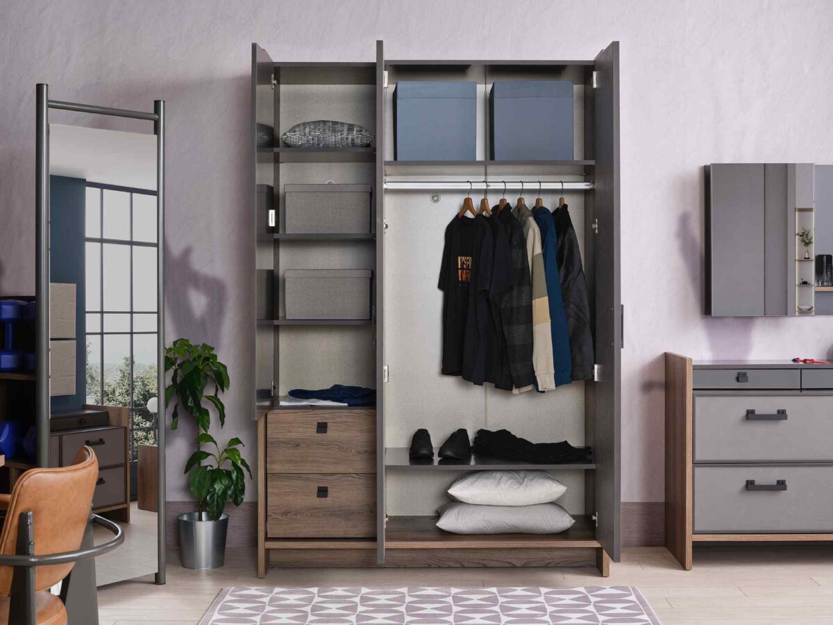 Kupa ACTION Kleiderschrank mit 3 Türen – Bild 6