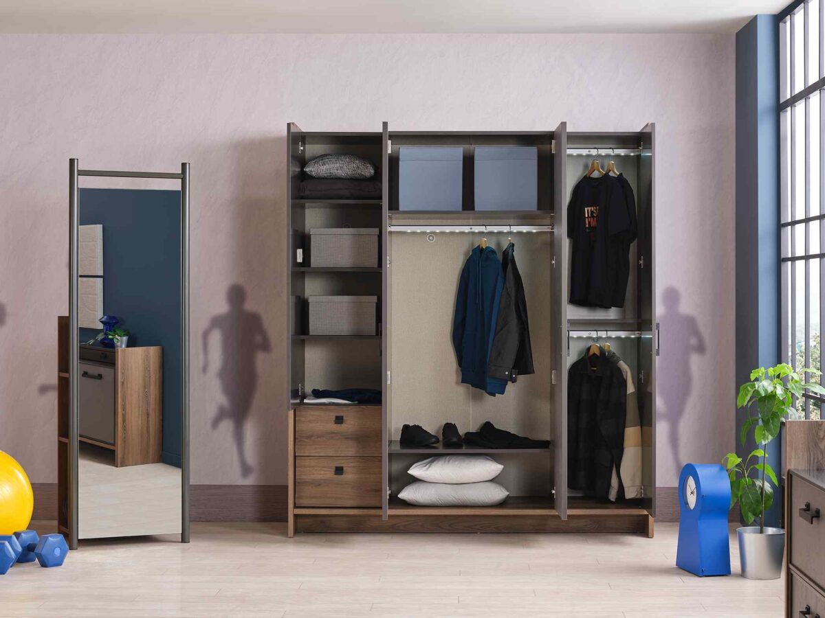 Kupa ACTION Kleiderschrank mit 4 Türen – Bild 6