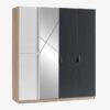 Kupa NEW CITY Kleiderschrank 4-türig