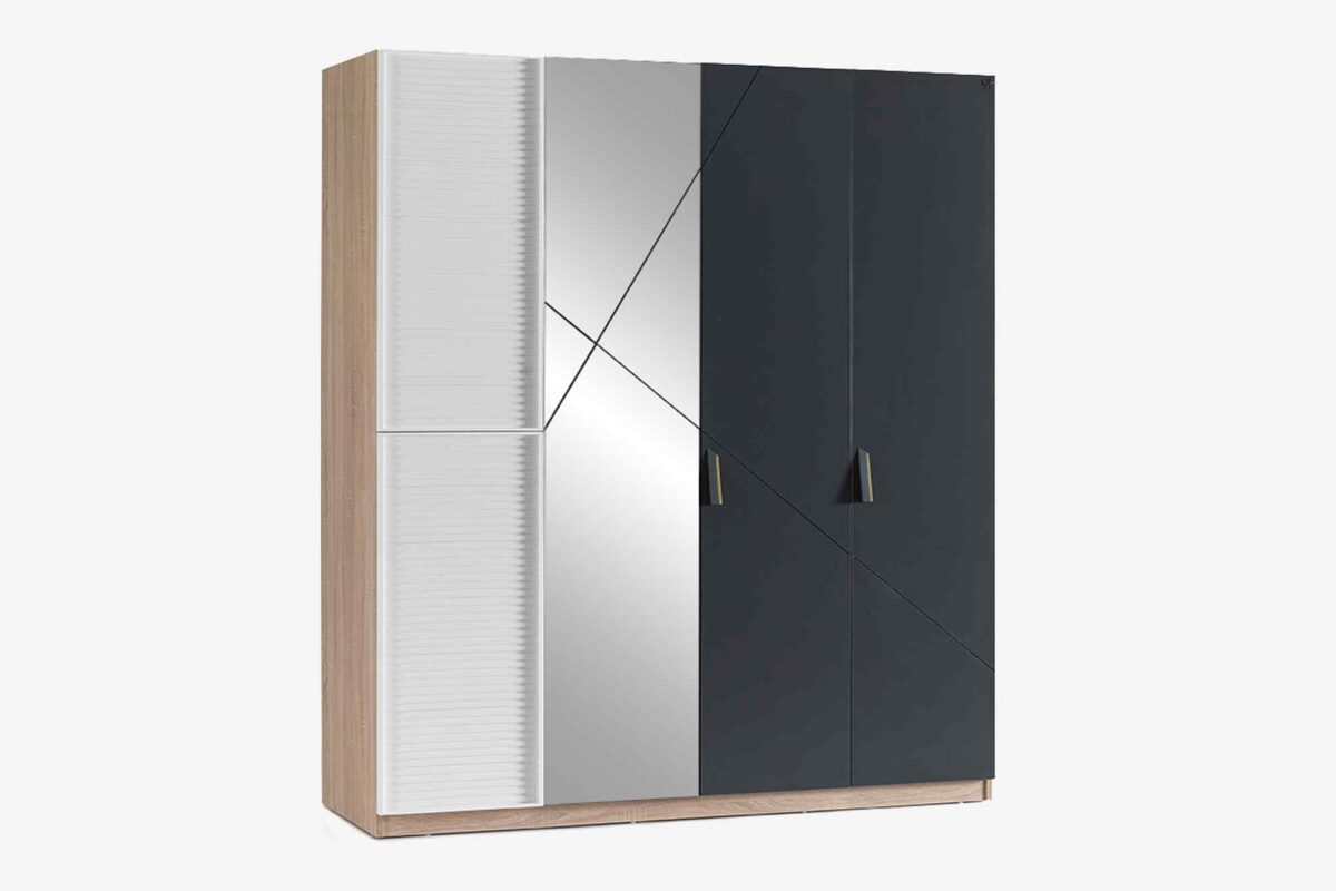 Kupa NEW CITY Kleiderschrank 4-türig