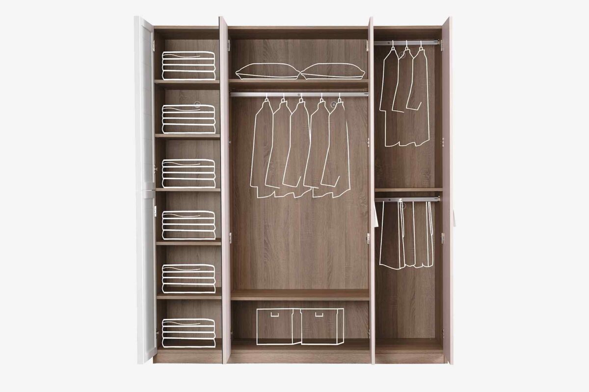 Kupa ANGEL CITY Kleiderschrank 4-türig – Bild 3