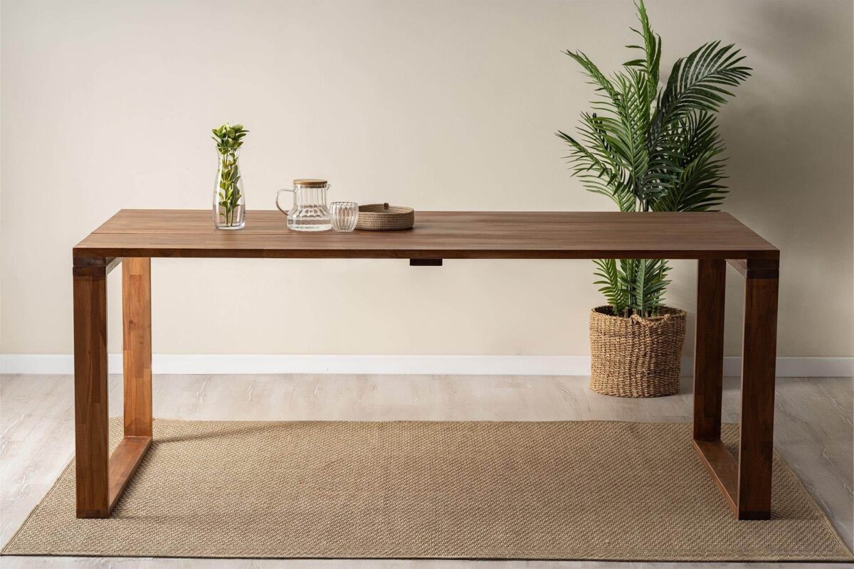 Massivholz Esstisch 200x90 cm – Rechteckig und Stabil