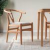 Massivholz Stuhl mit Rückenlehne – Skandinavisches Design