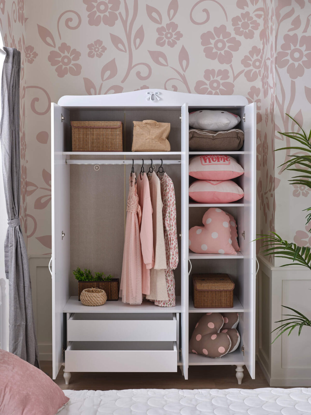 Kupa JULIETTE Kleiderschrank mit 3 Türen & Schubladenmodul – Bild 3