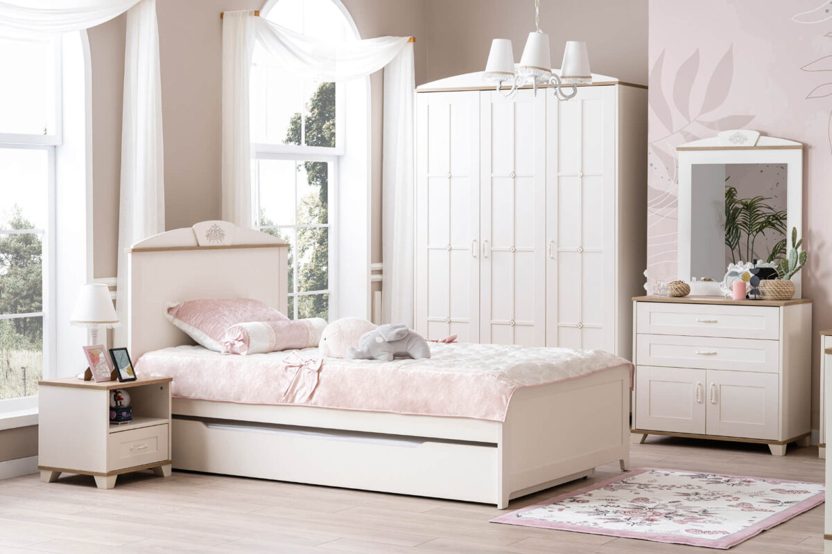 Kupa NEW FREZYA Jugendbett mit Bettkasten / Ausziehbett - 100x200 cm – Bild 2