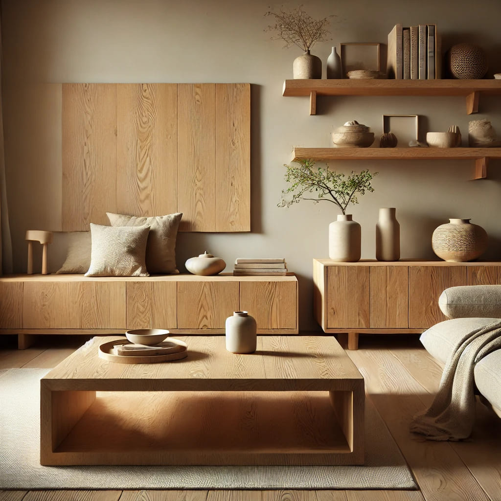 Wohnzimmer im Naturlook einrichten Ideen mit Holz Stil blog image02