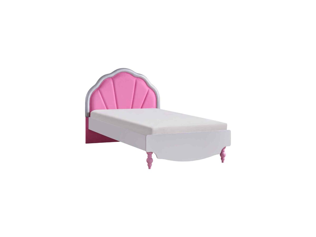 Kupa LITTLE PRINCESS Kinderbett-Kopfteil mit Polster – Rosa & Silber, 100 cm – Bild 2