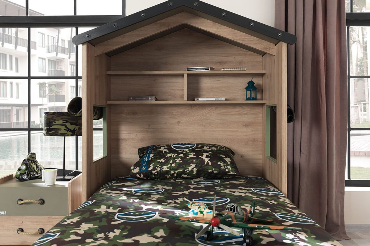 Kupa CAMP Kinderbett mit Hütte 100x200 cm – Bild 10