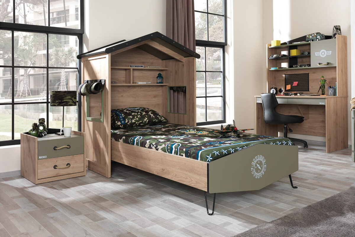 Kupa CAMP Kinderbett mit Hütte 100x200 cm – Bild 7