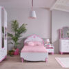 Kupa LITTLE PRINCESS Kinderbett mit Kopfteil & Bettkasten / Ausziehbett - 100x200 cm