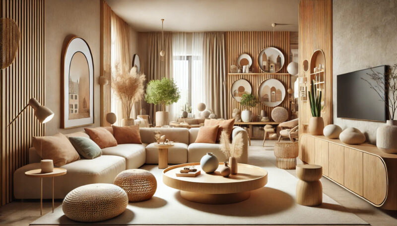 Wohntrends 2025 Farben, Formen und Materialien