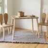 Kinder Tisch- und Stuhl-Set aus Holz -Montessori Design „Kaninchen“ (1 Tisch + 1 Stuhl, ab 2–6 Jahre)