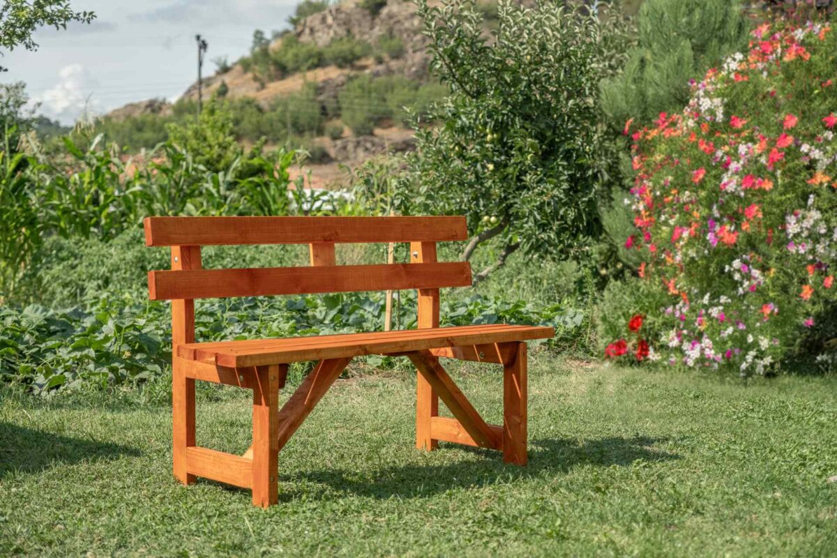 Massivholz Sitzbank-Tischset – 6 Personen – Bild 6