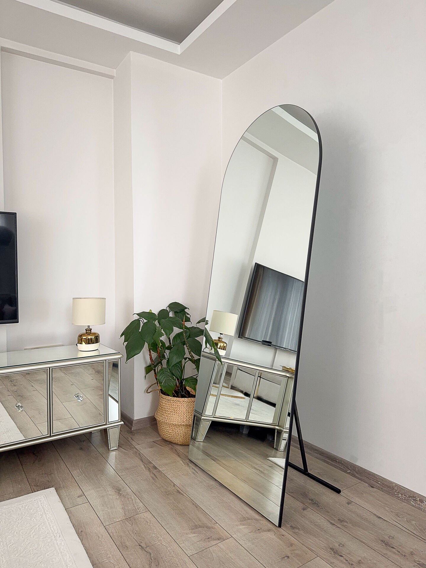 Rahmenlos Ovaler Standspiegel - 180x70 cm – Bild 2